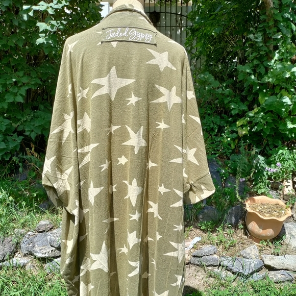 Cottagecore Star Gazer Duster - Vintage Olive - Picture 3 of 5